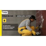 Cum să aplici chitul flexibil pentru rosturi 1-6 mm webercolor comfort Thumbnail