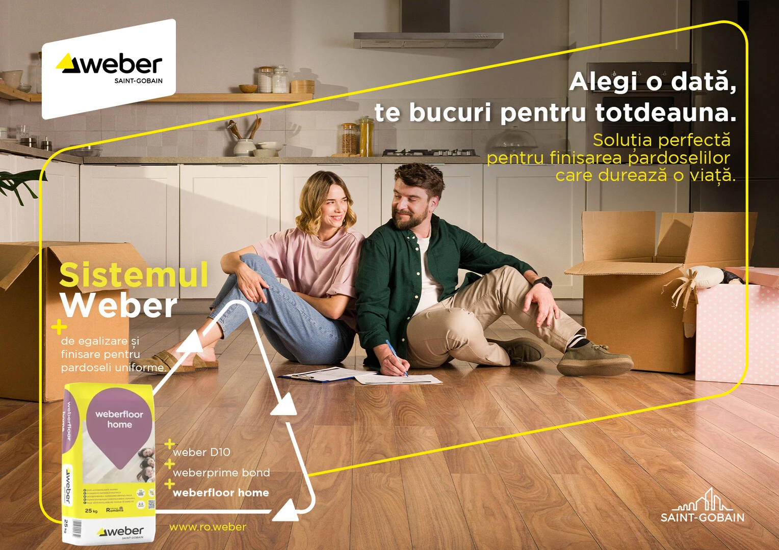 Alege solutiile de pardoseli Weber Alege solutiile de pardoseli Weber